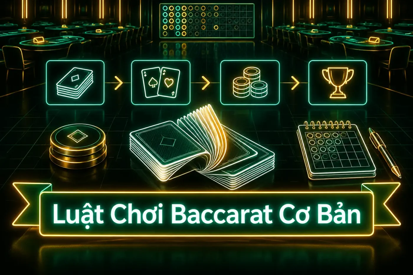 Luật baccarat gói gọn trong ba phần: giá trị lá bài